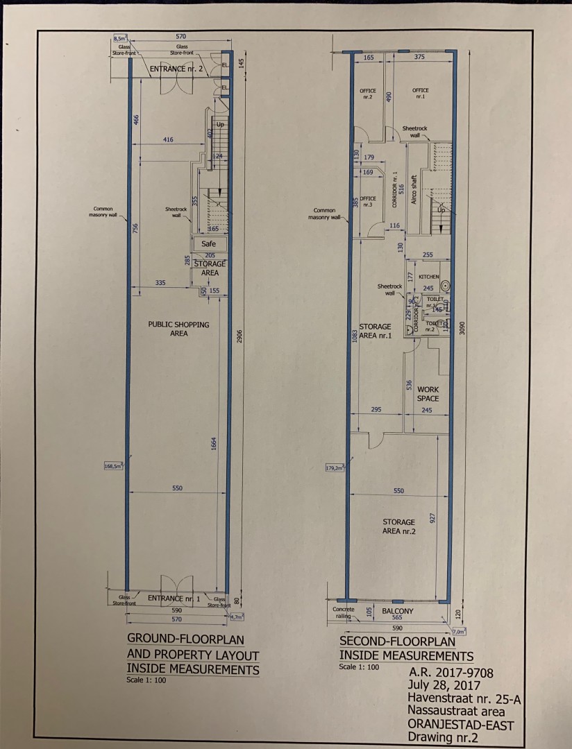 Building layout plans.